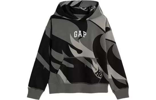 Детская толстовка GAP, цвет Black/Gray