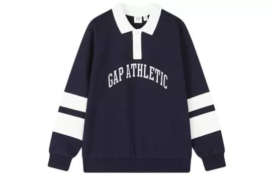Детская толстовка GAP, цвет Blue and white contrast