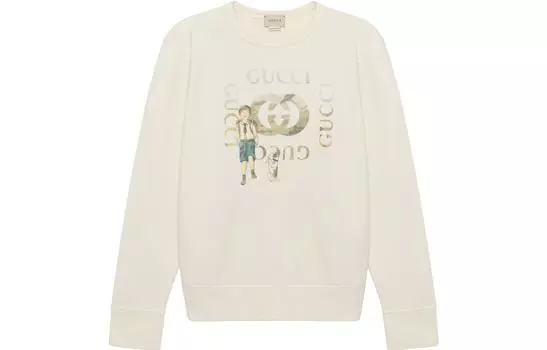 Толстовка детская Gucci, бежевый / золотой