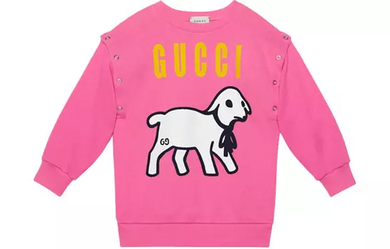 Детская толстовка Gucci, розовый