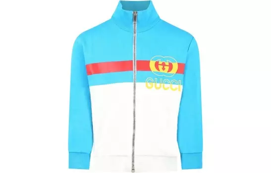 Детская толстовка Gucci, синий/белый