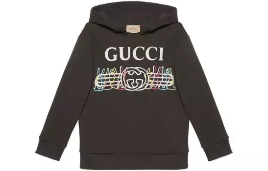 Детская толстовка Gucci, темно-серый
