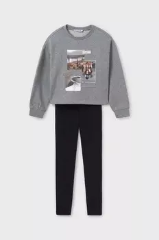 Детская толстовка и леггинсы Mayoral, черный