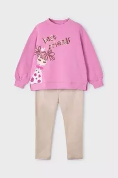Детская толстовка и леггинсы Mayoral, розовый