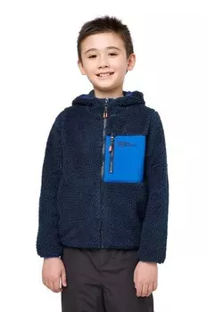 Детская толстовка ICE CURL HOOD Jack Wolfskin, темно-синий