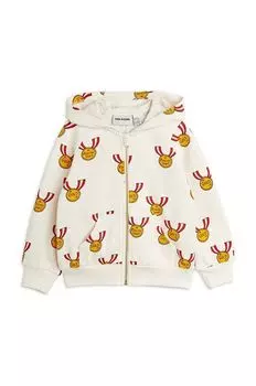 Детская толстовка из хлопка Медаль Mini Rodini, бежевый