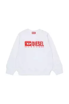 Детская толстовка из хлопка SGINNL8 ПОВЕРХ ТОЛСТОВКИ Diesel, белый