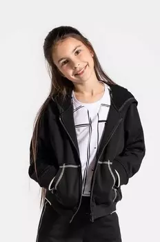 Детская толстовка из крокодила Coccodrillo, черный