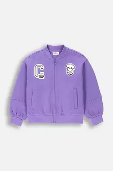 Детская толстовка из крокодила Coccodrillo, фиолетовый