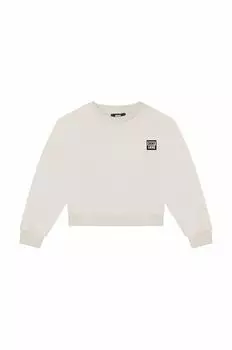 Детская толстовка из тонкого хлопка DKNY, белый