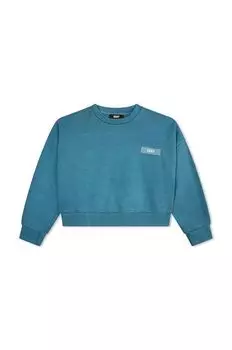 Детская толстовка из тонкого хлопка DKNY, зеленый