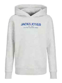 Детская толстовка Jack & Jones "JJALVIS SWEAT HOOD JNR" Jack & Jones Junior, белый
