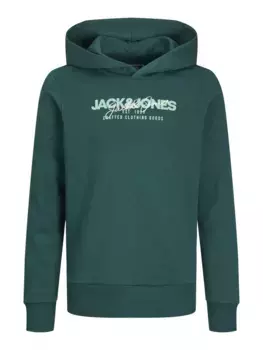 Детская толстовка Jack & Jones "JJALVIS SWEAT HOOD JNR" Jack & Jones Junior, бирюзовый
