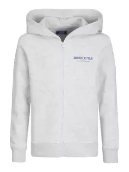Детская толстовка Jack & Jones "JJALVIS SWEAT ZIP HOOD JNR" Jack & Jones Junior, белый