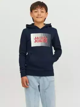 Детская толстовка Jack & Jones "JJECORP LOGO SWEAT HOOD PLAY NOOS JNR" Jack & Jones Junior, синий