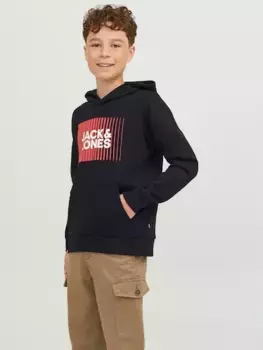 Детская толстовка Jack & Jones "JJECORP LOGO SWEAT HOOD PLAY NOOS JNR" Jack & Jones Junior, черный