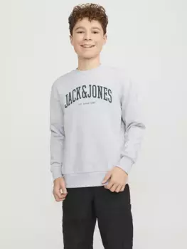 Детская толстовка Jack & Jones "JJEJOSH SWEAT CREW NECK NOOS JNR" Jack & Jones Junior, белый