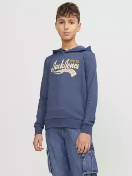 Детская толстовка Jack & Jones "JJELOGO SWEAT HOOD 2 COL 24 SN JNR" Jack & Jones Junior, синий