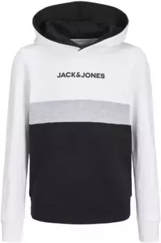 Детская толстовка Jack & Jones "JJEREID BLOCKING SWEAT HOOD SN JNR" Jack & Jones Junior, белый