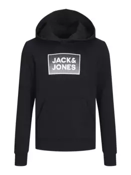 Детская толстовка Jack & Jones "JJESTEEL SWEAT HOOD JNR" Jack & Jones Junior, черный