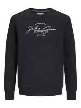 Детская толстовка Jack & Jones "JJFERRIS SWEAT CREW NECK JNR" Jack & Jones Junior, черный