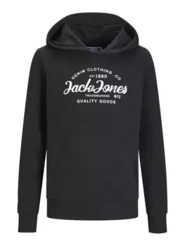 Детская толстовка Jack & Jones "JJFOREST SWEAT HOOD JNR" Jack & Jones Junior, черный