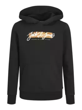 Детская толстовка Jack & Jones "JJTILEY SWEAT HOOD JNR" Jack & Jones Junior, черный