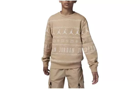 Детская толстовка Jordan, цвет Beige/White