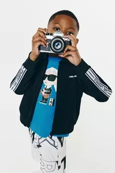 Детская толстовка Karl Lagerfeld, черный