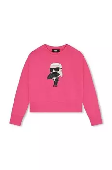 Детская толстовка Karl Lagerfeld, розовый