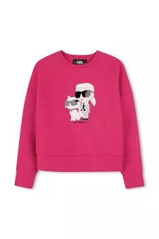 Детская толстовка Karl Lagerfeld, розовый