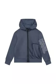 Детская толстовка Карла Лагерфельда Karl Lagerfeld, синий
