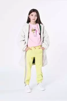 Детская толстовка Карла Лагерфельда Karl Lagerfeld, розовый