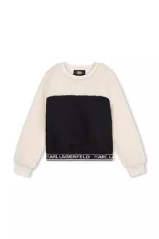 Детская толстовка Карла Лагерфельда Karl Lagerfeld, черный
