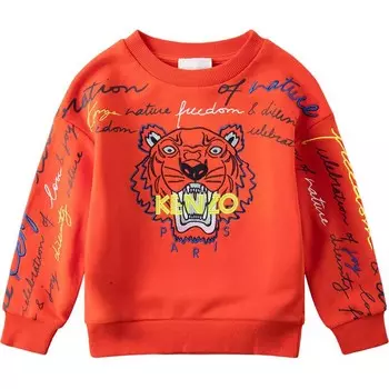 Детская толстовка Kenzo, оранжевый