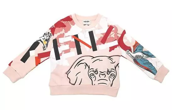 Детская толстовка Kenzo, розовый