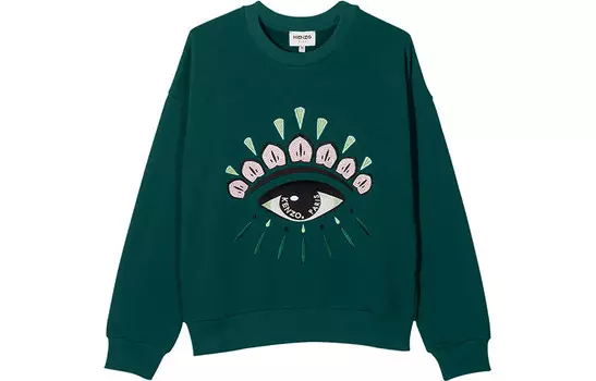 Детская толстовка Kenzo, темно-зеленый
