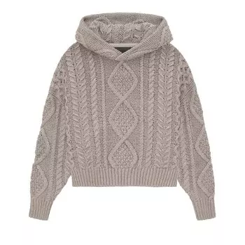 Детская толстовка косой вязки Fear of God Essentials Core Heather