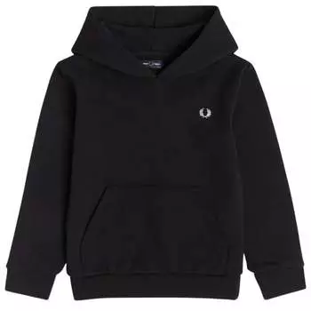 Детская толстовка Laurel Back с капюшоном Fred Perry, черный