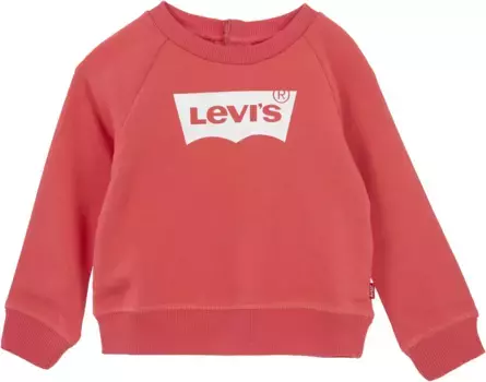 Детская толстовка Levi's "KET ITEM LOGO CREW", для ДЕВОЧЕК Levi'S Kids, цвет Rose Of Sharon