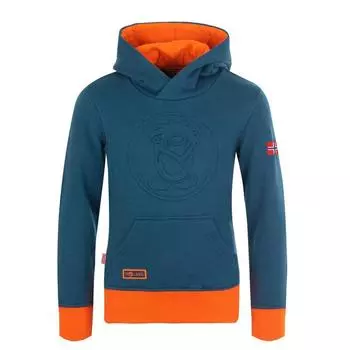 Детская толстовка Lillehammer Mystik синий/оранжевый TROLLKIDS, цвет blau