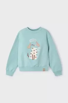 Детская толстовка Mayoral, бирюзовый