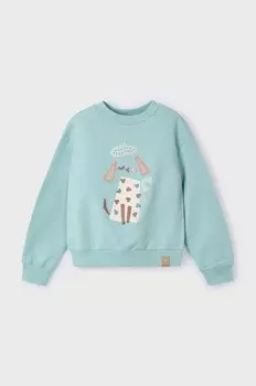 Детская толстовка Mayoral, бирюзовый