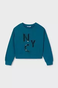 Детская толстовка Mayoral, бирюзовый