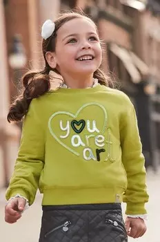 Детская толстовка Mayoral, зеленый