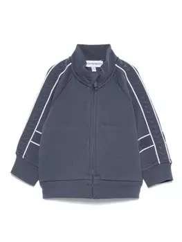 Детская толстовка на молнии с тисненым логотипом Emporio Armani Emporio Armani Kids, синий