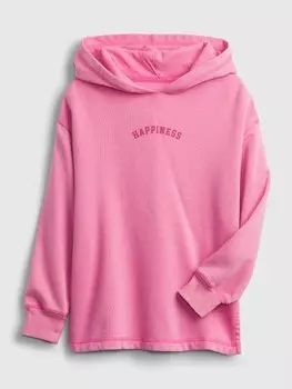 Детская толстовка оверсайз Gap, розовый