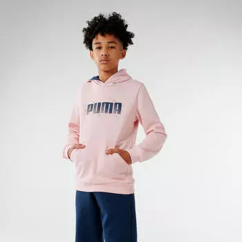 Детская толстовка Puma - розовая с принтом