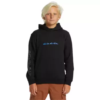 Детская толстовка Quiksilver с графическим рисунком, чёрный