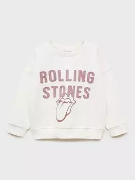 Детская толстовка rolling stones Mango, цвет Natural White